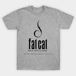 Fat Cat Music House & Lounge Tribute Logo T-Shirt